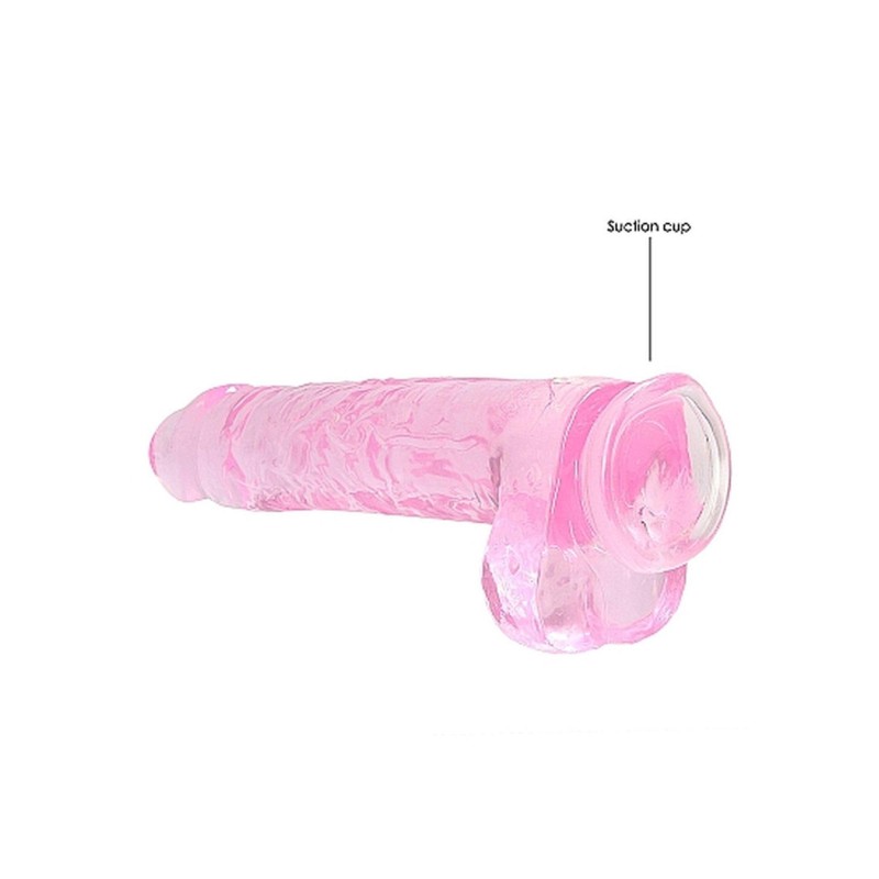 9" / 23 cm Realistic Dildo With Balls - Pink